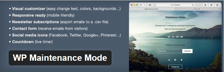 افزونه WP Maintenance Mode