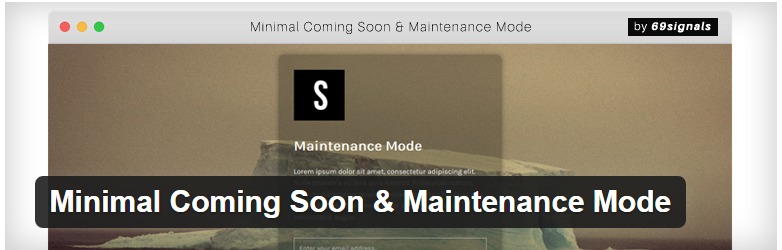 Minimal Coming Soon & Maintenance Mode