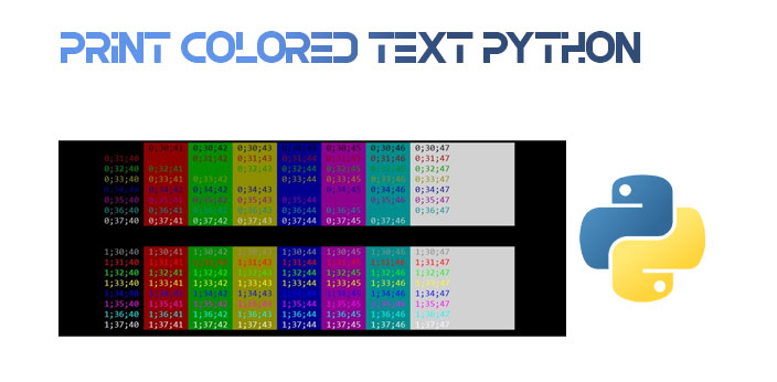 سورس چاپ رنگی متن با پایتون